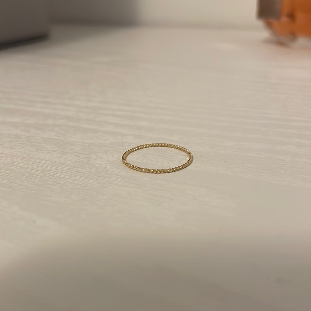 Catbird Twisted Stacker Ring